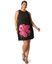 Adrianna Plus Crewneck Mini Dress