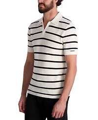 Karl Lagerfeld Paris Men's Short-Sleeve Regular-Fit Polo Sweater