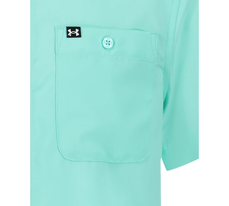 Under Armour Big Boys' Drift Tide Fish Point Collar Shirt