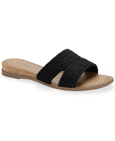 Style & Co Women's Everlyy Rope Slip-On Slide Sandals, Macy's Exclusive