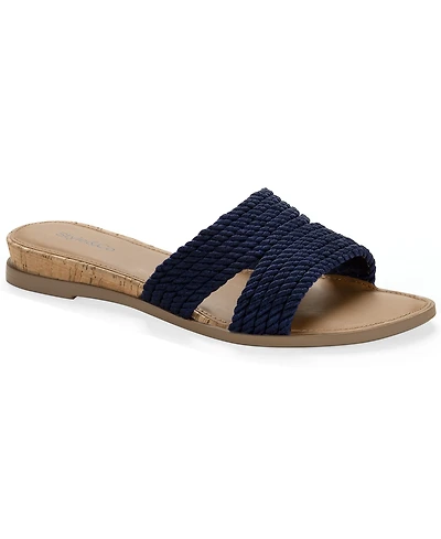 Style & Co Women's Everlyy Rope Slip-On Slide Sandals, Macy's Exclusive