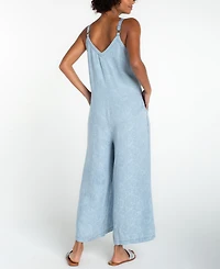 Liverpool Los Angeles Women's Wide-Leg Cropped Jumpsuit