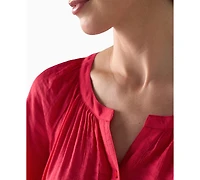 Liverpool Los Angeles Women's Draped Short-Sleeve Blouse