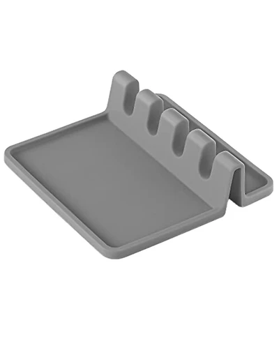 Silicone Utensil Rest with Drip Pad for Multiple Utensils