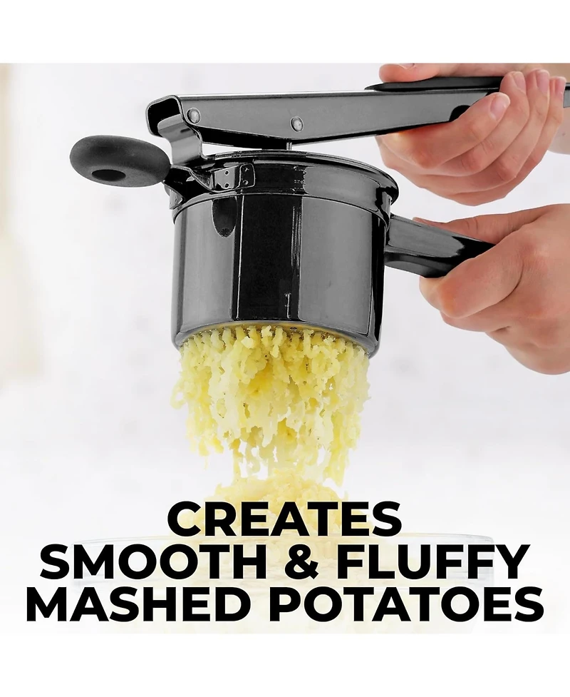 Zulay Kitchen Potato Ricer with 3 Interchangeable Discs