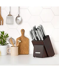 12 Piece Ultra Sharp Kitchen Knife Set with Block and Sharpener