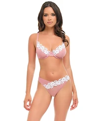 Oh La Cheri Women's Glinda Sheer Bra Set