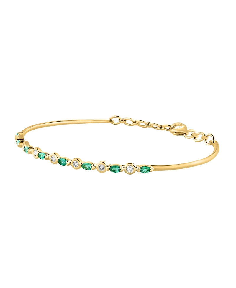 Lali Jewels Sapphire (3/4 ct. t.w.) & Diamond (1/5 ct. t.w.) Tennis Bracelet in 14k White Gold (Also in Ruby and Emerald)