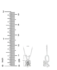 Gia Certified Diamond Solitaire 18" Pendant Necklace (1 ct. t.w.) in 14k White Gold