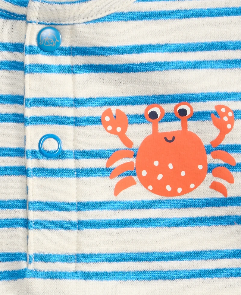 First Impressions Baby Boys' 0M-24M Crab Henley Cotton Sunsuit, Macy's Exclusive