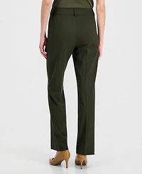 Tahari Asl Women's High-Rise Straight-Leg Pants