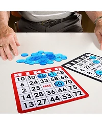 Gse Games & Sports Expert 500 Pieces of 3/4-inch Plastic Transparent Bingo Chips for Game Party