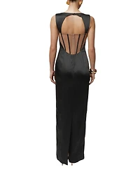 Jluxlabel Women's Amour Satin Maxi Dress