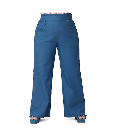 Unique Vintage Plus 1940s Ginger Wide Leg Pants