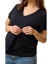 Kindred Bravely Maternity Classic Modal V-Neck Nursing T-Shirt