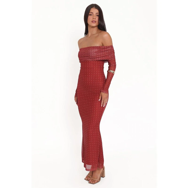 Petal and Pup Women's Zeva Off Shoulder Maxi Dress