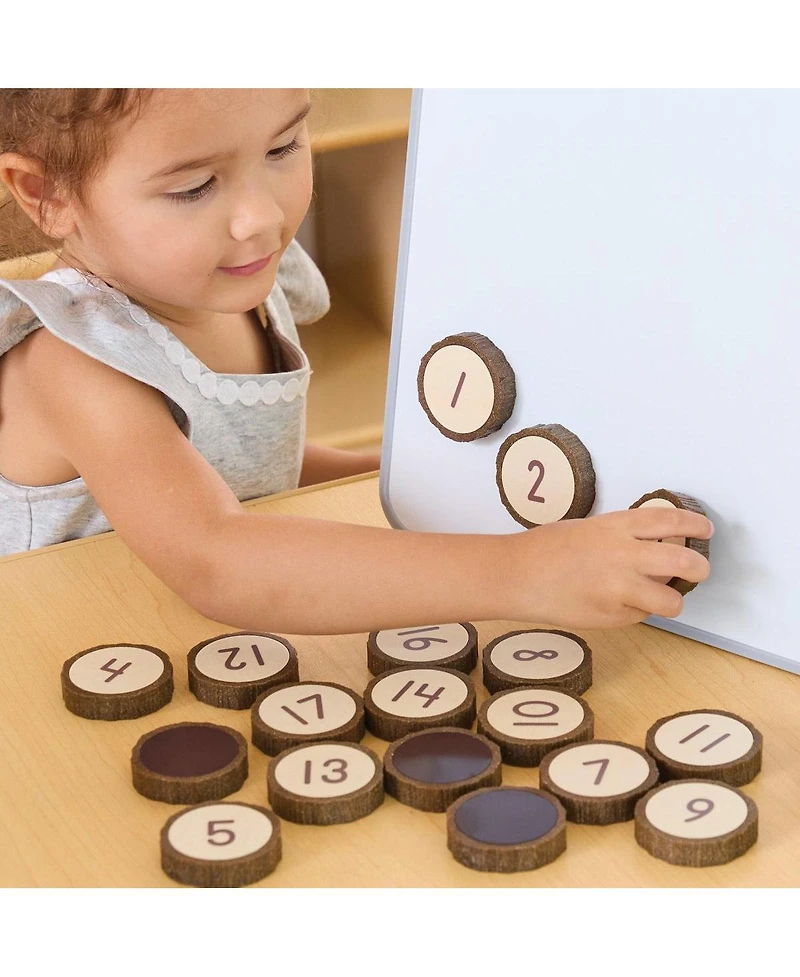 Kaplan Early Learning Magnetic Wood Cookie Counters - 21 Pieces