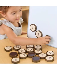 Kaplan Early Learning Magnetic Wood Cookie Counters - 21 Pieces