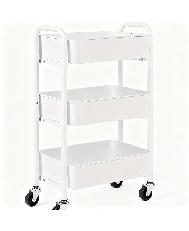 Yigii 3-Tier Compact Rolling Storage Cart