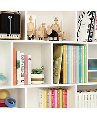 Homsee Wooden 10-Shelf Freestanding Standard Bookcase