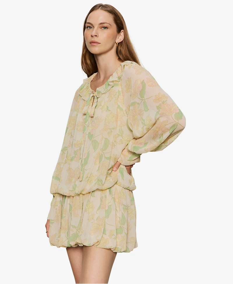 Sanctuary Women's Bubble Hem Tired Mini Dress