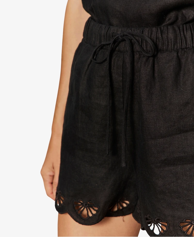 Sanctuary Women's Scallop Pull-On Shorts