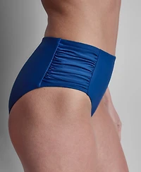 Dkny Women's High-Waist Side-Shirred Bikini Bottoms