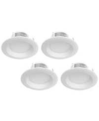 Tesler 4" 8.5W 3000K Led Retrofit Trims 4-Pack