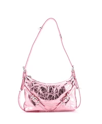 Pre-Owned Givenchy Mini Voyou Shoulder Bag Metallic Leather