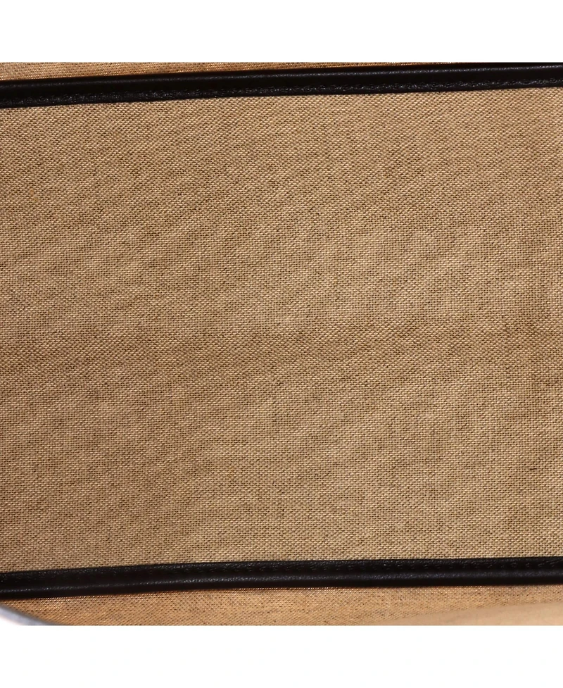 Pre-Owned Salvatore Ferragamo Large Logo Shopping Tote Canvas with Leather