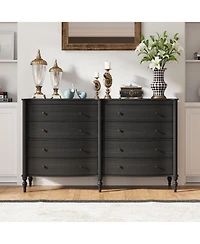 Homsee 63" 8-Drawer Bedroom Dresser , Modern Chest of Drawers