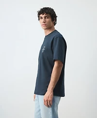 Mango Men's Heavyweight Graphic Embroidered T-Shirt