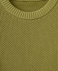 Mango Men's Medium-Knit Microstructure Sweater