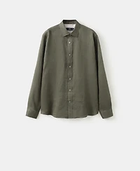 Mango Men's Regular-Fit Linen Shirt