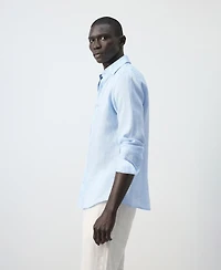 Mango Men's Linen Slim-Fit Shirt