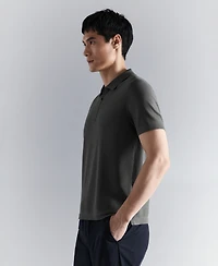 Mango Men's Comfort Stretch Zip Polo Shirt