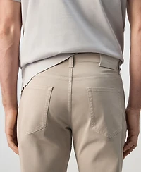 Mango Men's Regular-Fit Cotton Pants