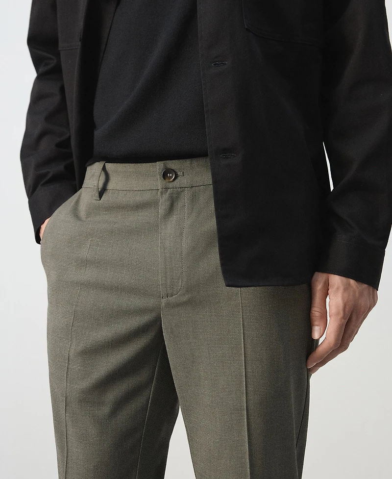 Mango Men's Slim-Fit Cropped Pants