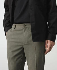 Mango Men's Slim-Fit Cropped Pants