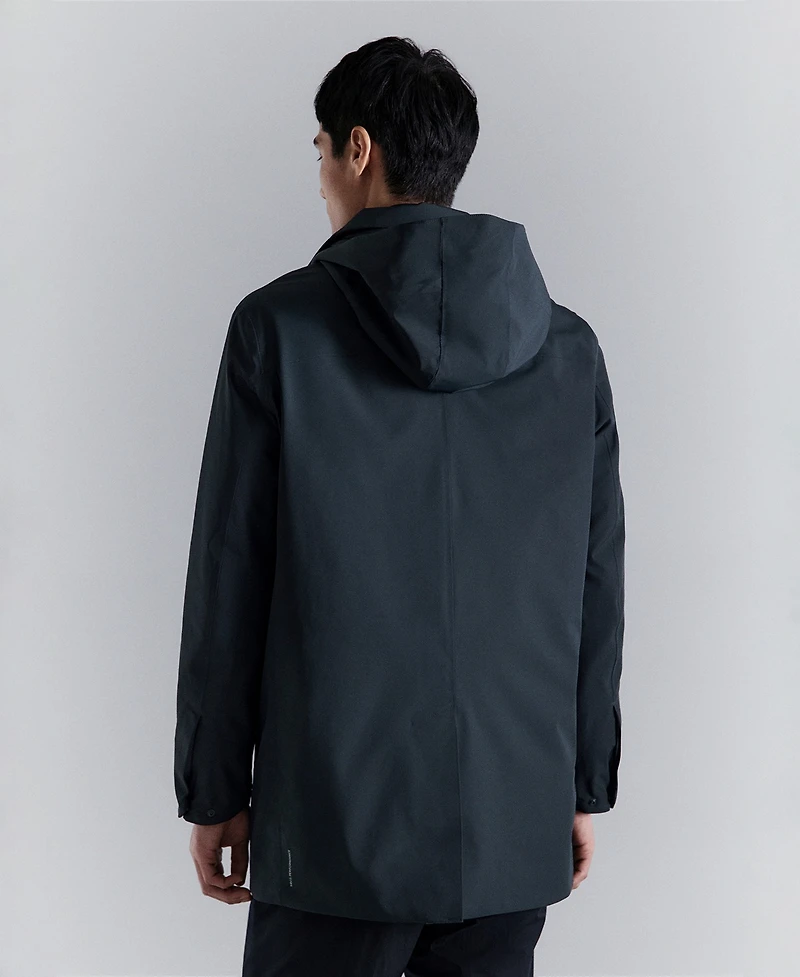 Mango Men's Removable Hood and Thermore Technology Packable Parka