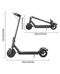 Ltmate Zachvo 500W Electric Scooter, 20MPH & 21-Mile Range, 8.5" Tire, Fast Folding, Dual Braking System, Led Display
