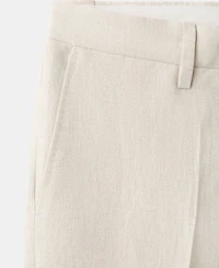 Mango Men's Amalfi Linen Slim-Fit Suit Pants