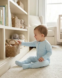 Motette Baby Boys Seaside Stripe Bamboo Sleeper