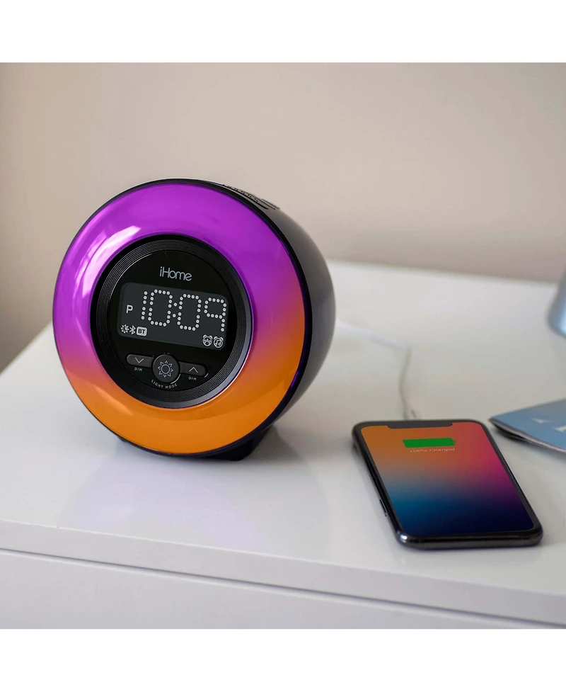 iHome Powerglow iBT295 Bluetooth Clock Radio With Usb Charging