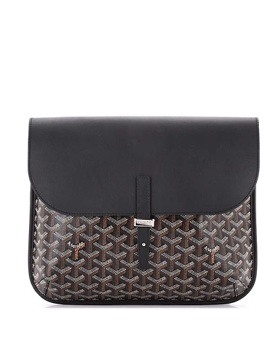 Pre-Owned Goyard Coursier Messenger Bag Coated Canvas and Leather