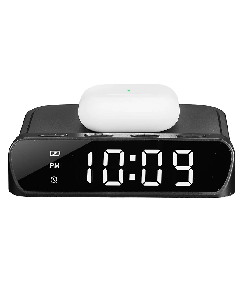 iHome Timex 15W Wireless Charging Digital Alarm Clock