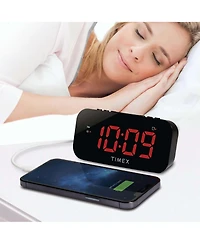 iHome Timex Large Display Usb Charging Port Alarm Clock