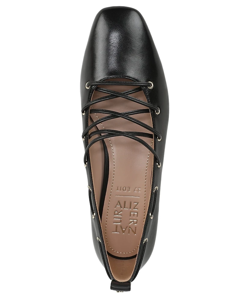 Naturalizer Women's Carla-Ghillie Ballerina Ballet Flats