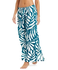 Bar Iii Women's Catch The Wave Printed Cover-Up Pants, Macy's Exclusive
