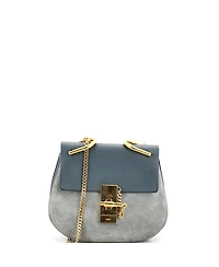 Pre-Owned Chloe Mini Drew Crossbody Bag Leather and Suede